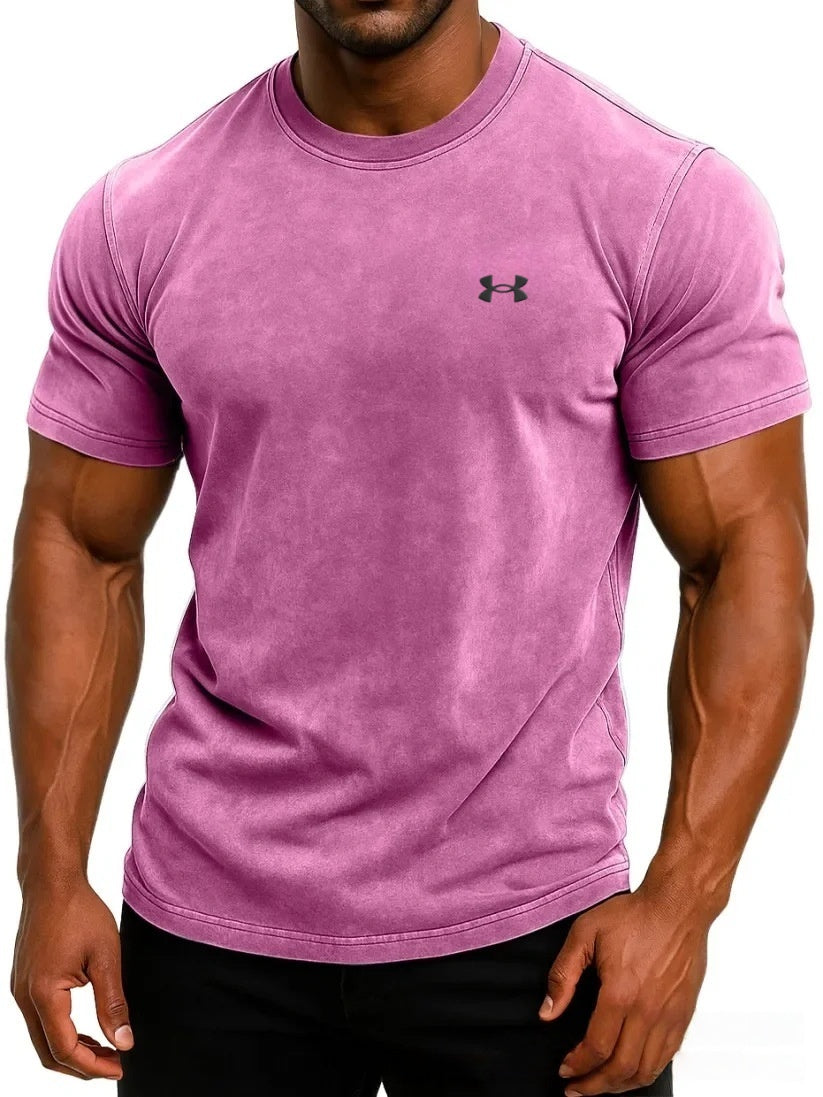Vintage-style cotton batik T-shirt