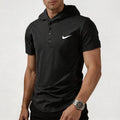 2026 Men's fashionable and versatile hooded T-shirt