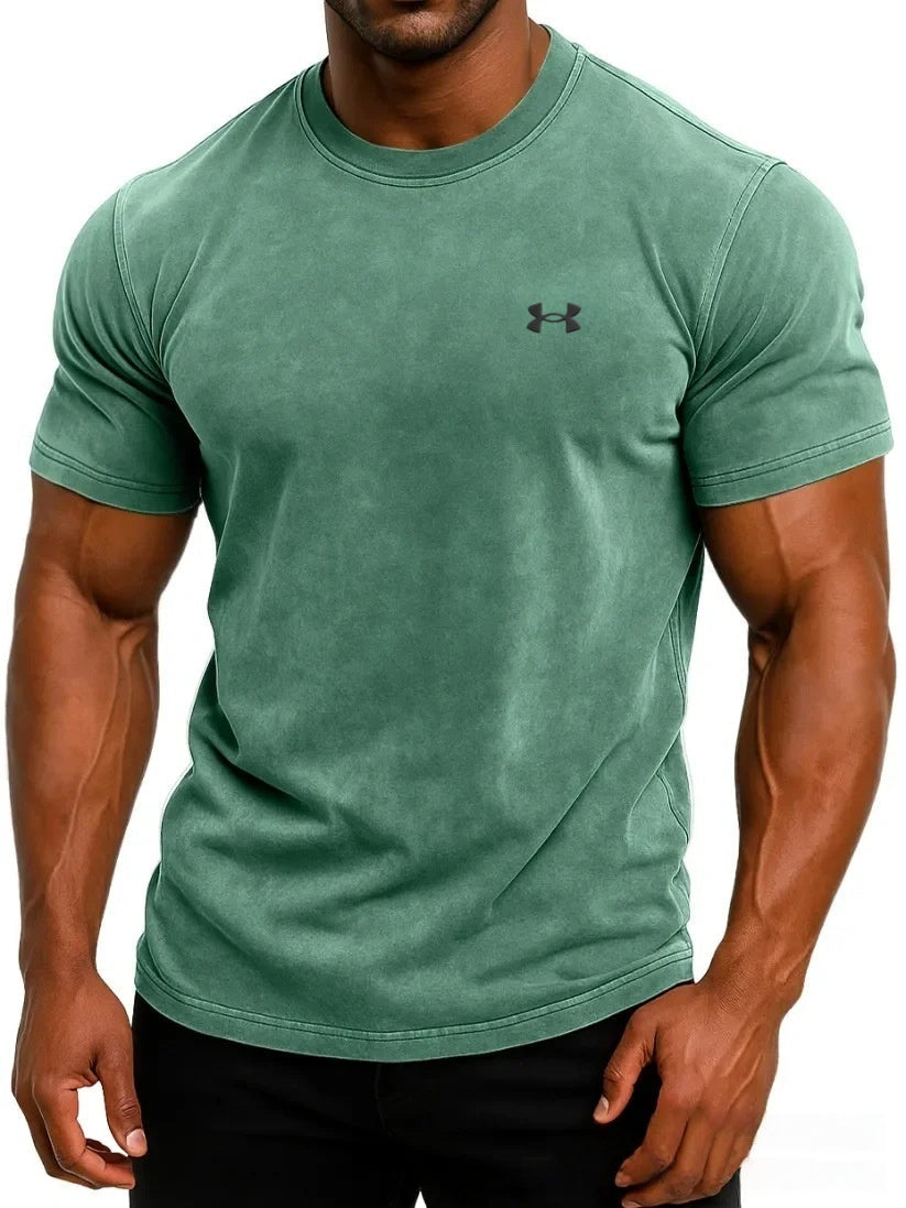 Vintage-style cotton batik T-shirt