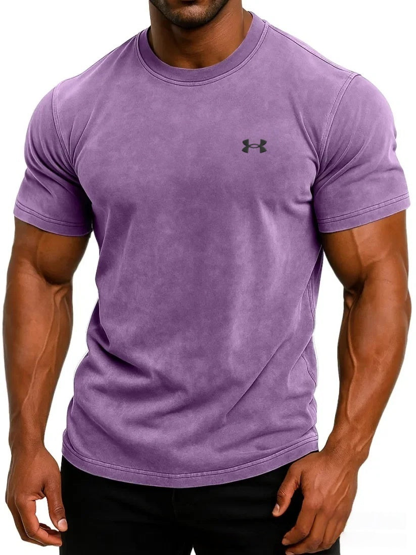 Vintage-style cotton batik T-shirt
