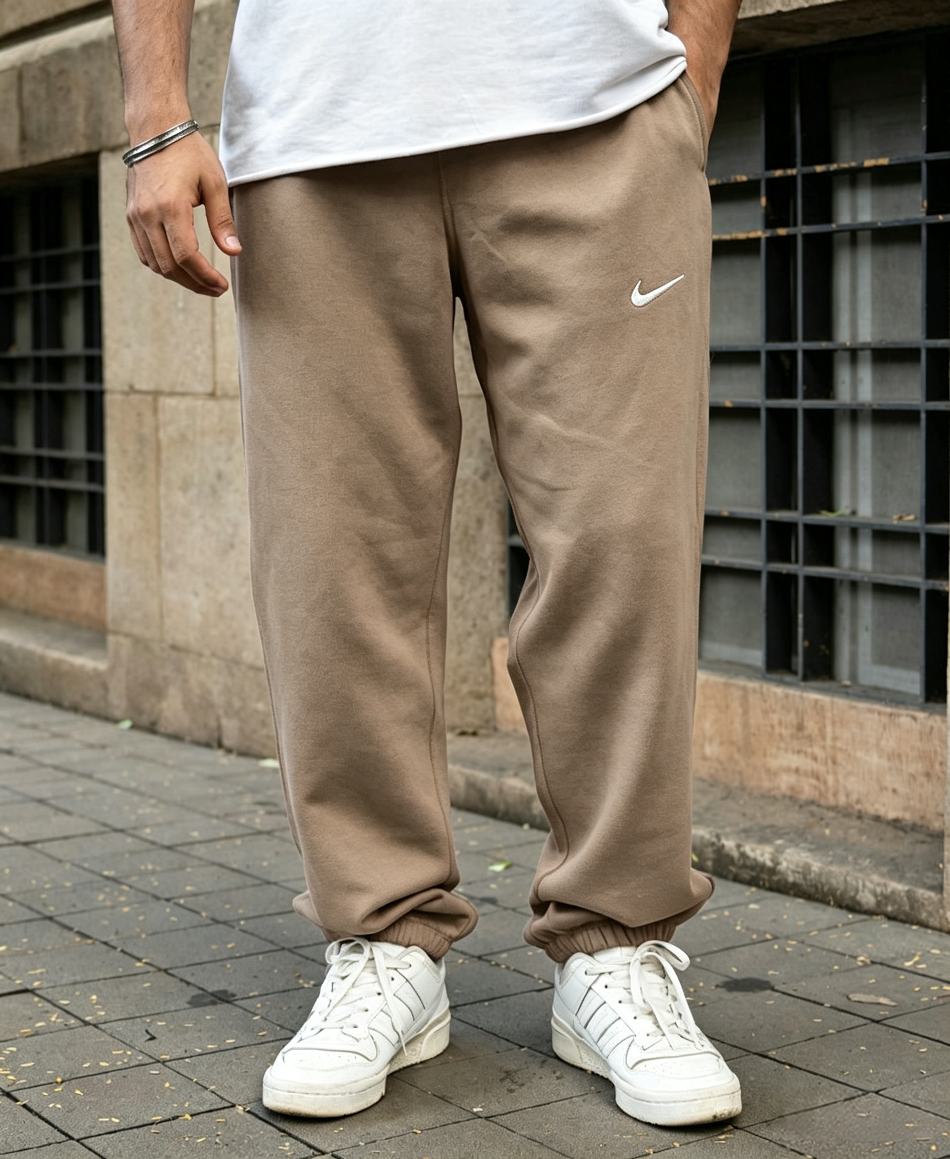Everyday Cozy Brown Knit Joggers