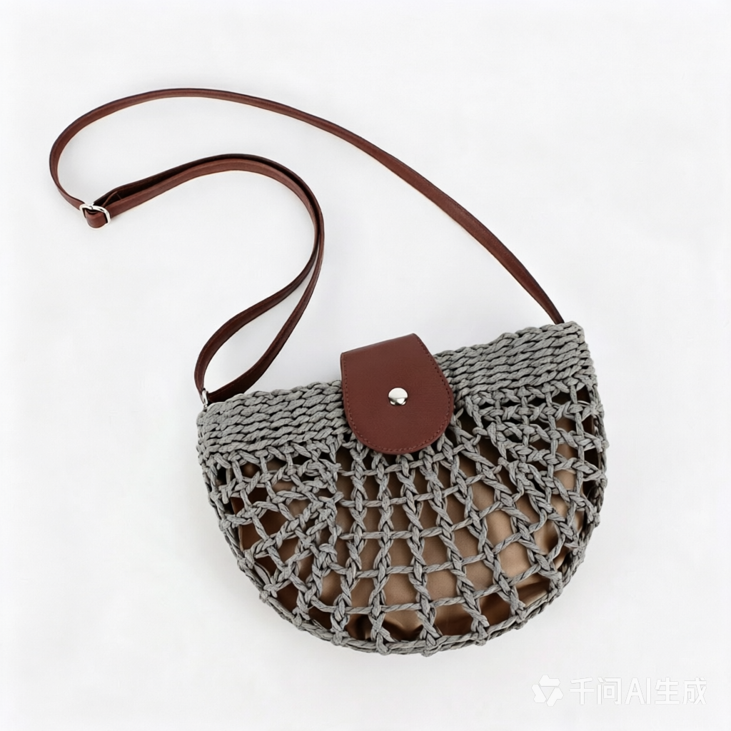 🌿 Handmade Raffia Crossbody Bag with Large Capacity | Elegant, Comfortable and Perfect for Summer