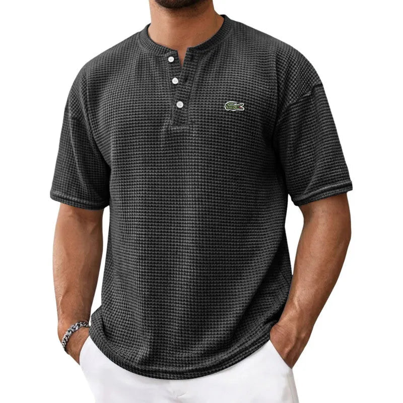 Everyday Waffle Henley Tee
