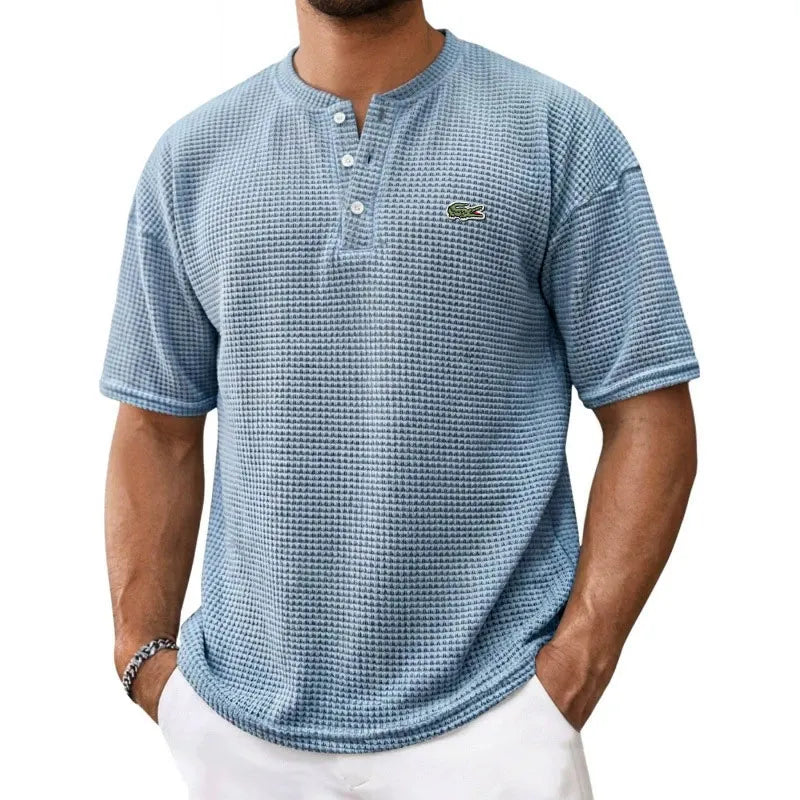 Everyday Waffle Henley Tee